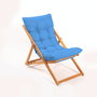 Hanah Home Silla de Jardín My006 Azul y Natural